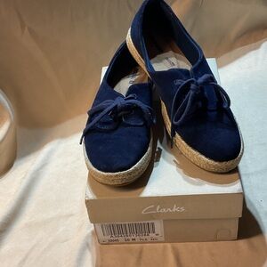 Clarks Women's Navy Espadrilles